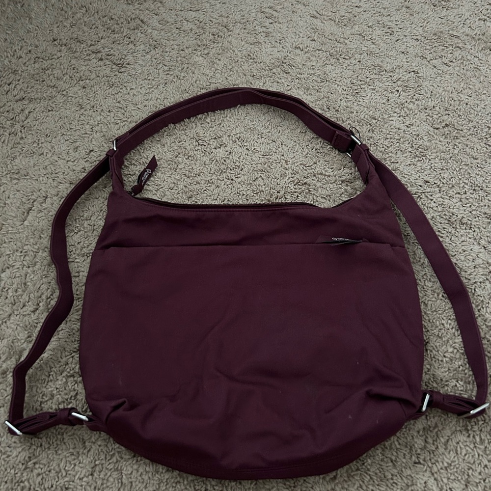 NWOT Vera Bradley Mulled Wine Elegant Burgundy Shoulder Bag/Backpack